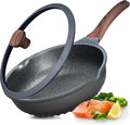 Vinchef Nonstick Deep Frying Pan Skillet 11in/5Qt - Durable Ceramic