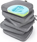Gel Memory Foam Chair Cushions Set of 6 - Cooling, Water-Resistant