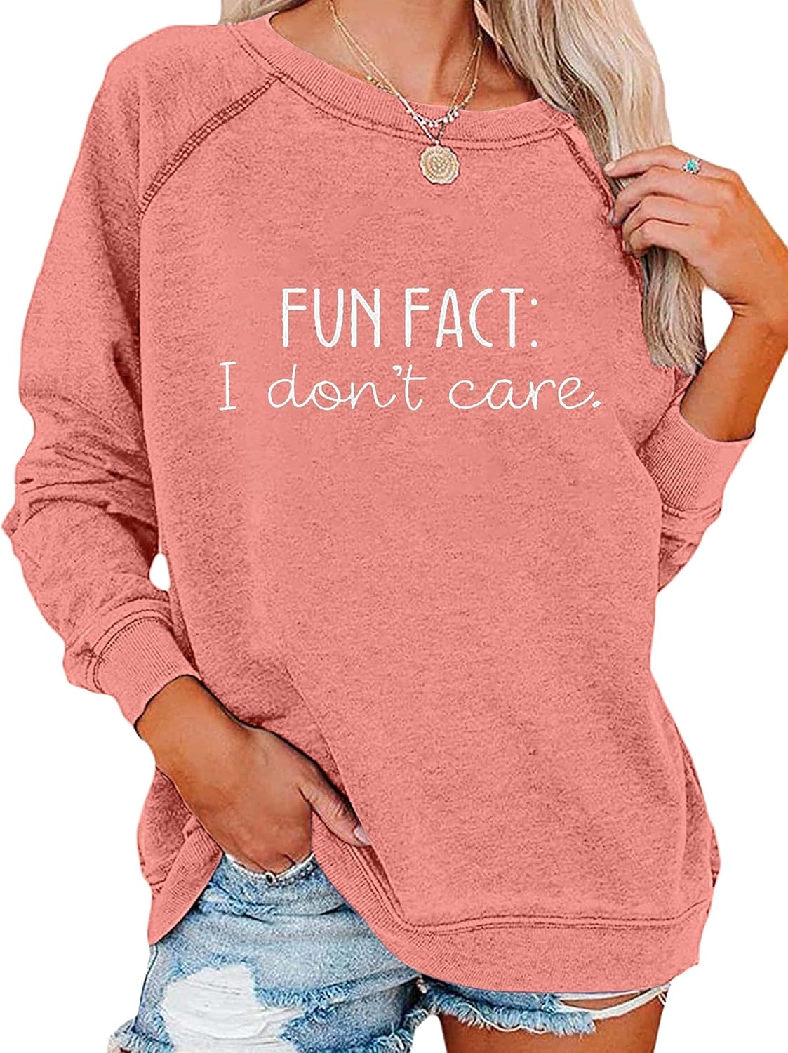 EADINVE Casual Crewneck Sweatshirt: Quirky Comfort