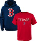 MLB Youth Boys Boston Red Sox Hoodie & Tee Combo - Youth Sizes 8-20