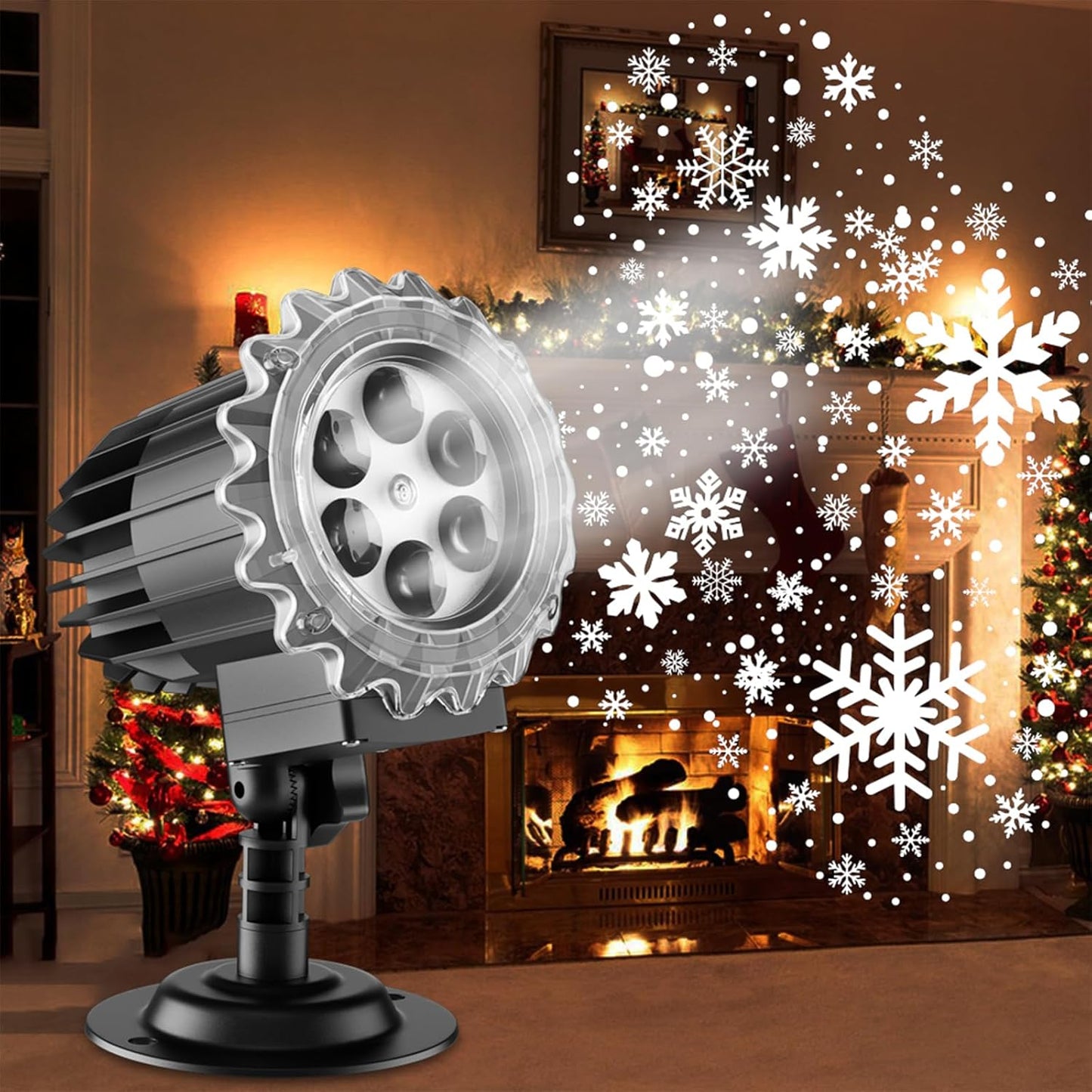 Censinda Snowflake Projector Lights: High Brightness for Festive Fun!