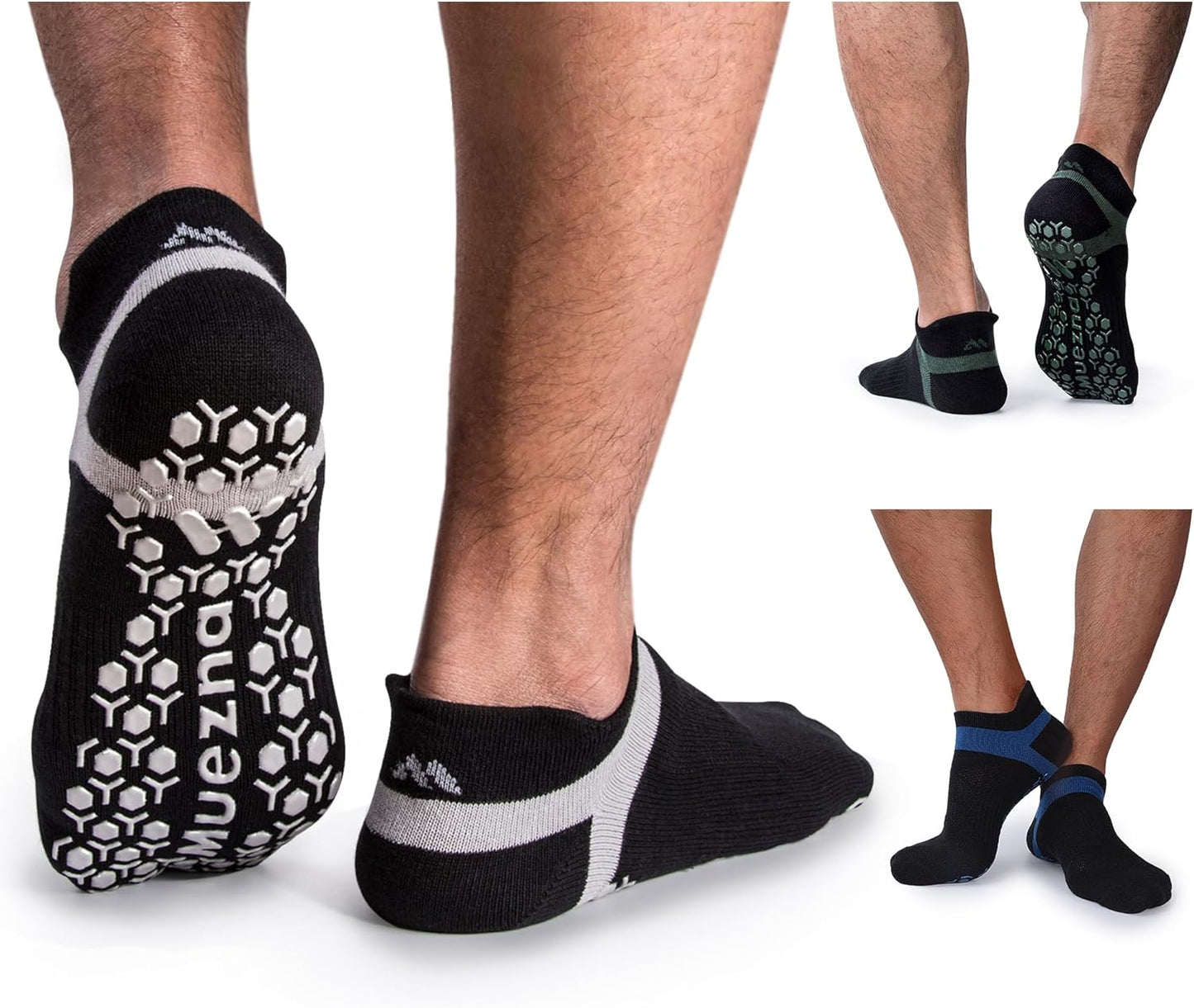 Muezna Non-Slip Yoga Socks: Grip for Better Balance!