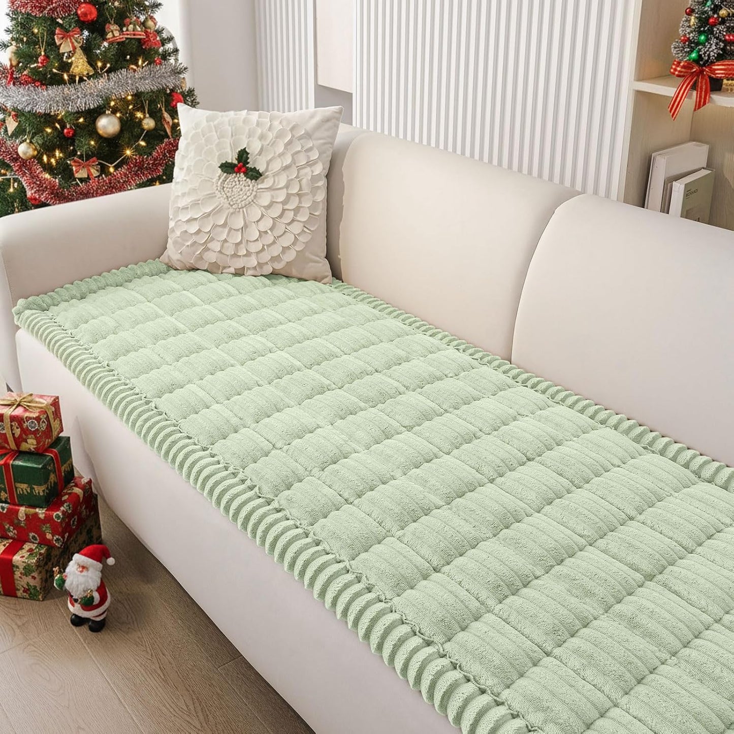 Smiry Couch Cover for Dogs Washable Non Slip Fuzzy Pet Cover
