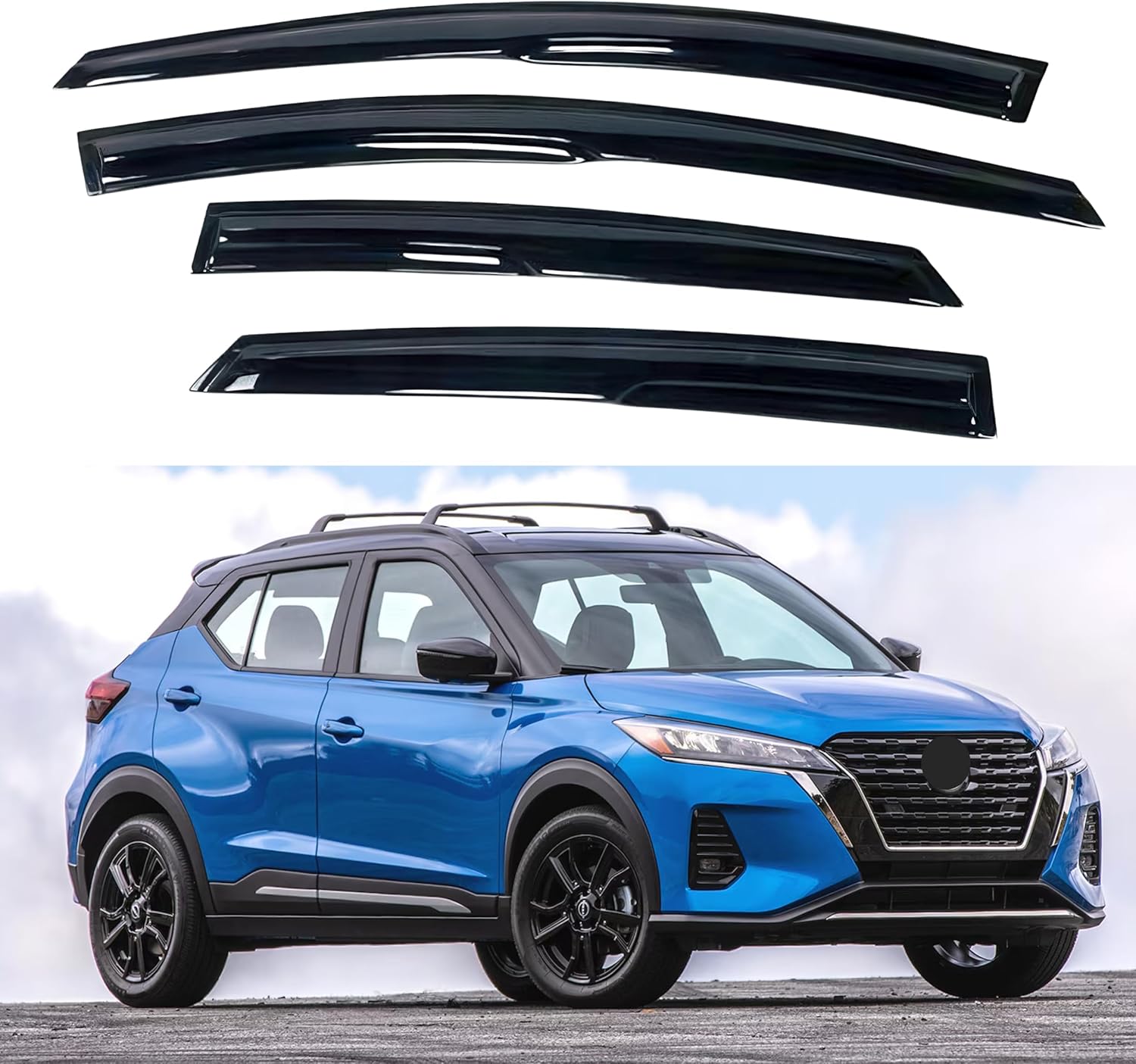 IG Window Visor for Nissan Kicks 2018-2024 - Durable Rain Guard