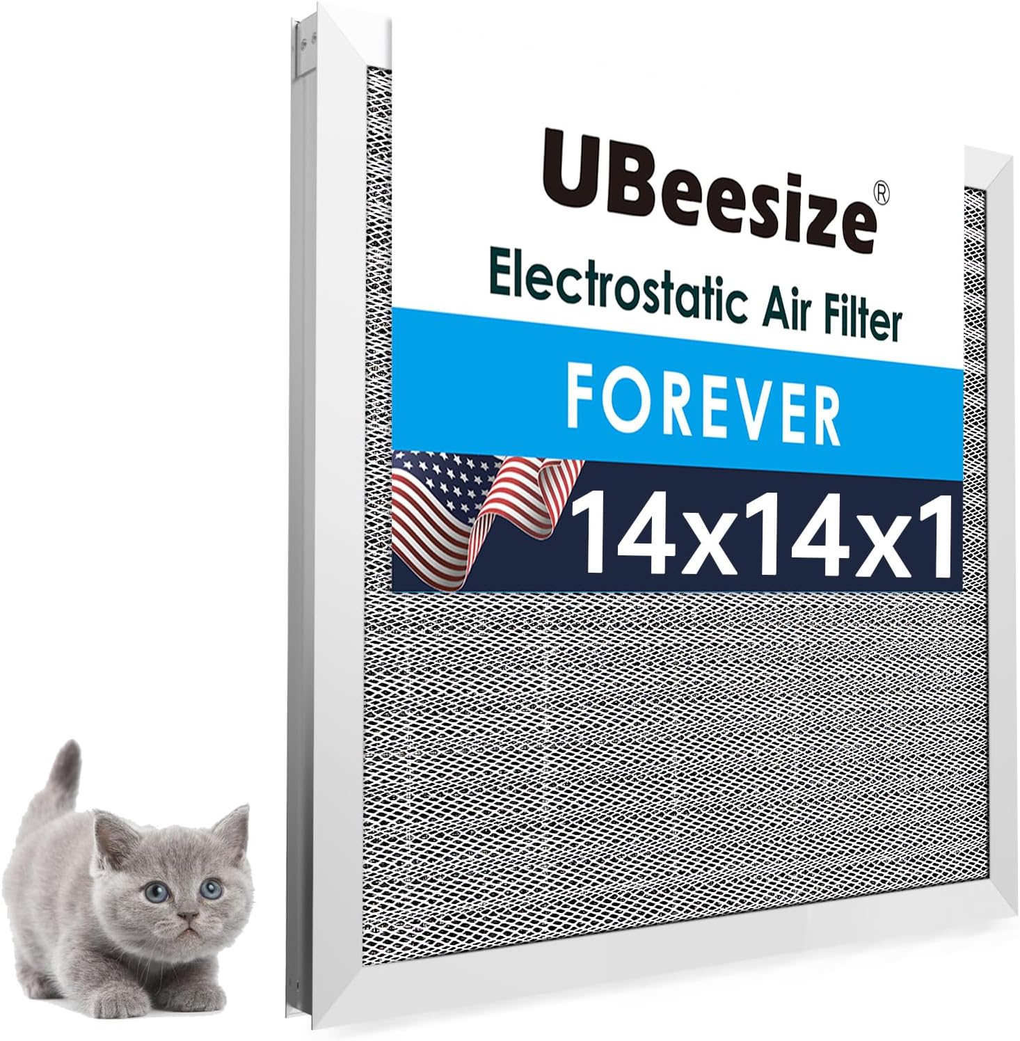 UBeesize Reusable Electrostatic Air Filter for HVAC Systems