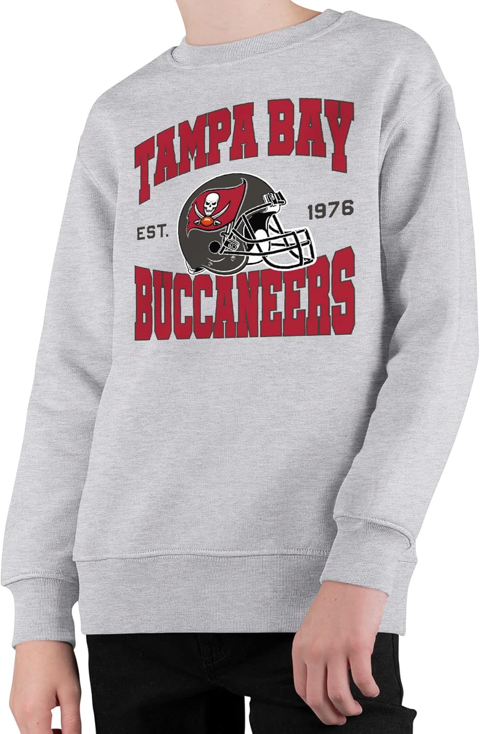 Team Helmet Kids Crewneck Sweatshirt for Boys and Girls - NFL