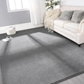 Large Ultra Soft Modern Area Rug 6x9 ft Grey - Thick Memory Foam