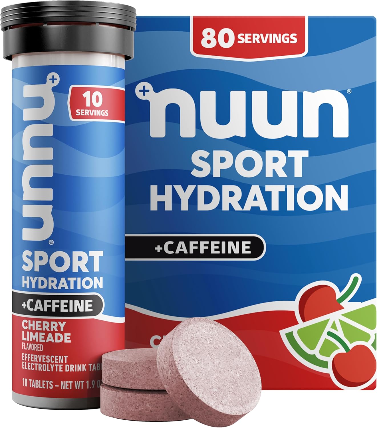 Nuun Sport Electrolyte Tablets with Caffeine for Hydration