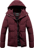 Pursky Women's Warm Winter Thicken Coat Waterproof Cropped Parka