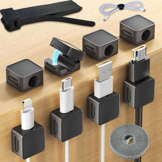 Magnetic Cable Clips Bundle - Organize Anywhere!