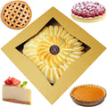 BAKELUV Pie Boxes for 9 in Pie - 50 Pack Kraft Window Boxes