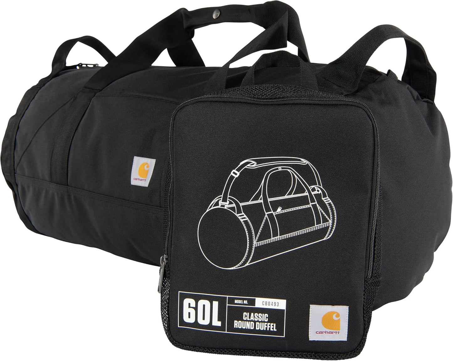 Carhartt Heavy-Duty Round Duffel - Water-Resistant Gear Bag