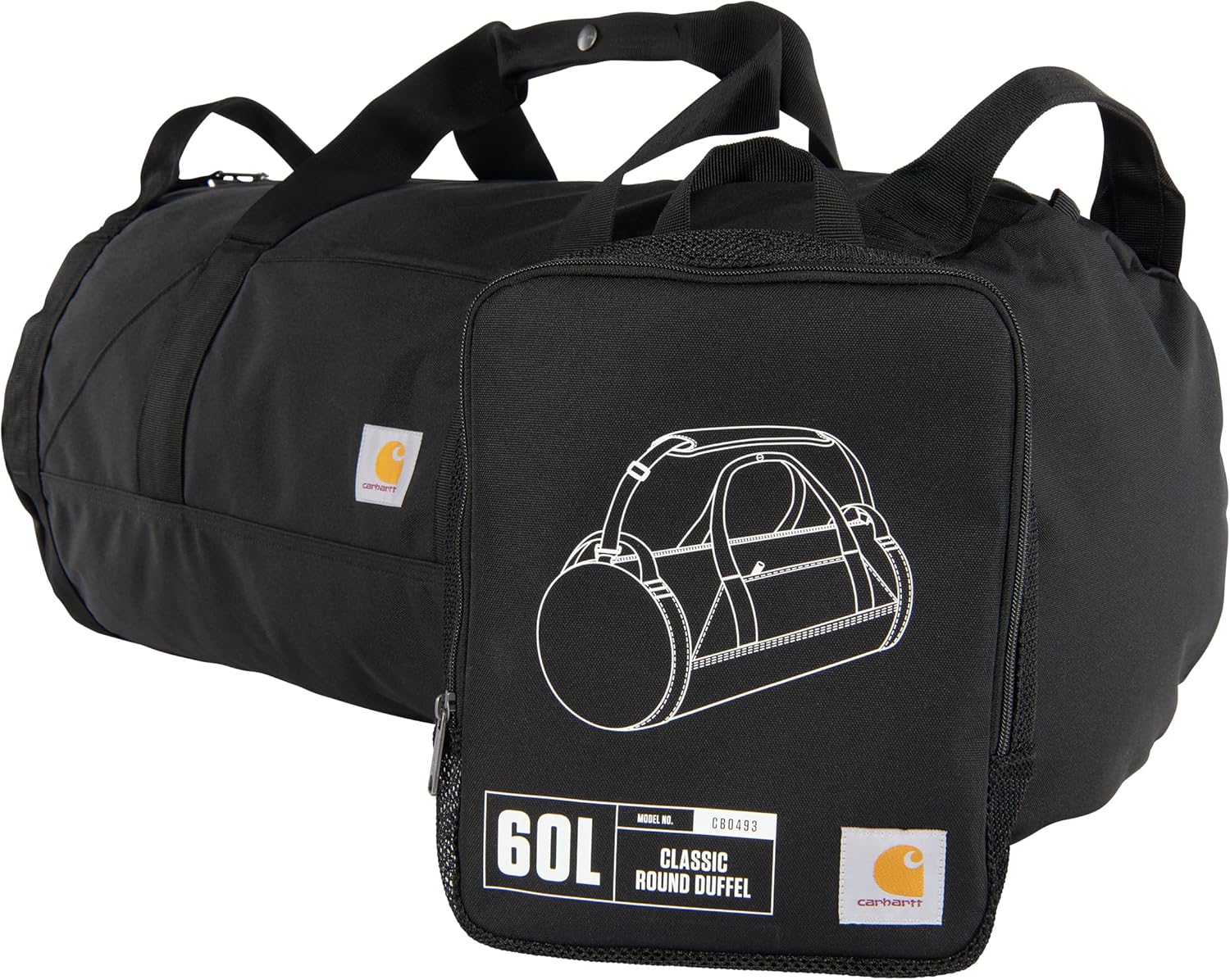 Carhartt Heavy-Duty Round Duffel - Water-Resistant Gear Bag
