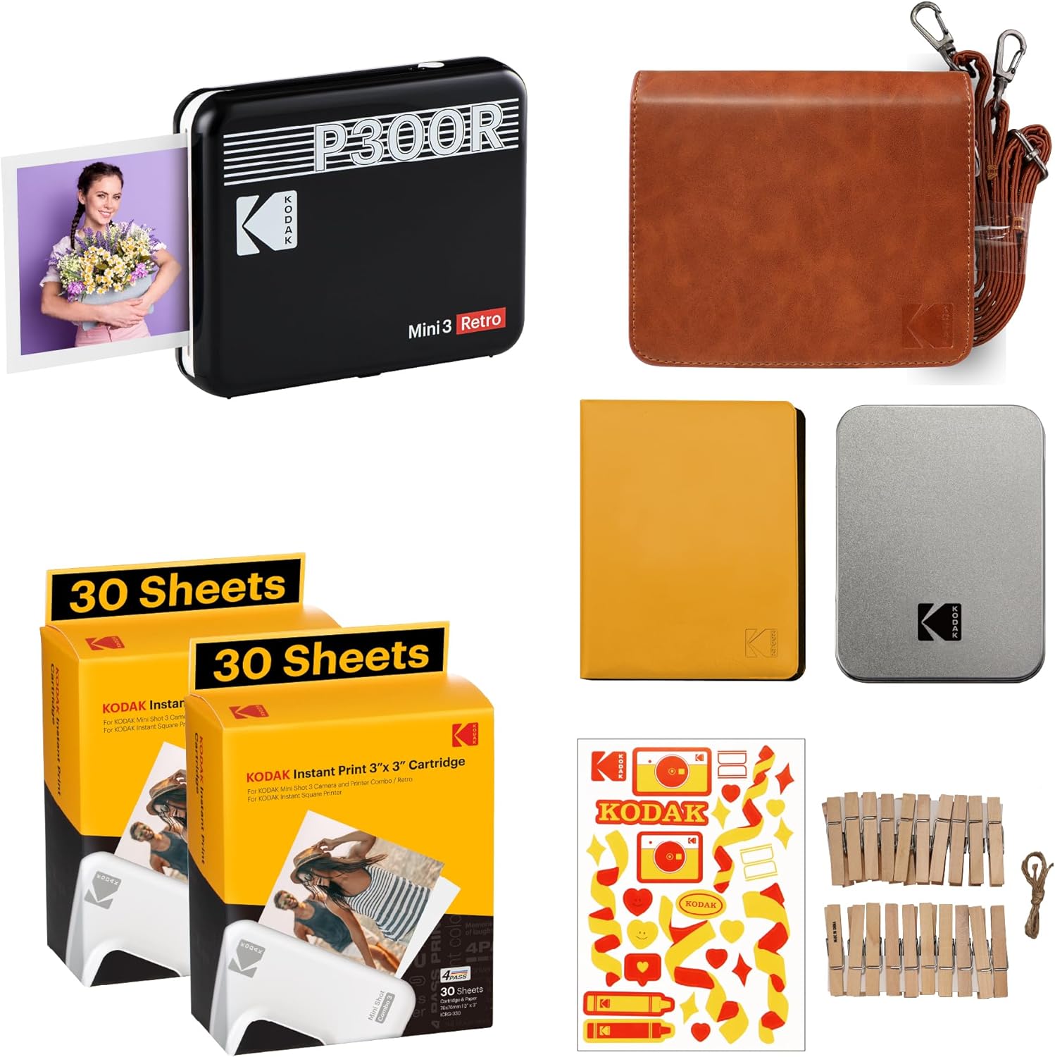 KODAK Mini 3 Retro Portable Photo Printer for Lasting Memories