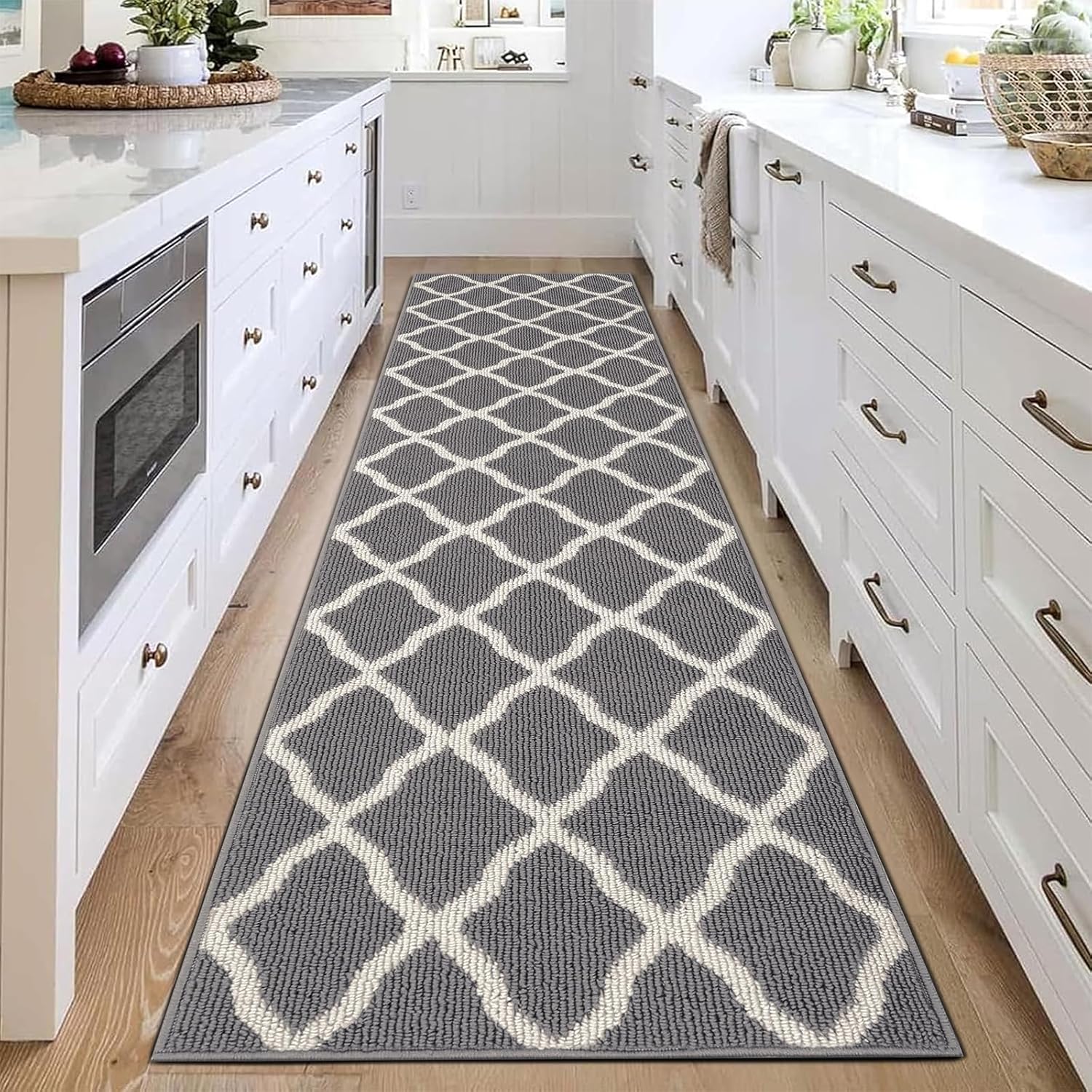 SHACOS Runner Rug 2ftx8ft Non Slip Washable Entryway Runner