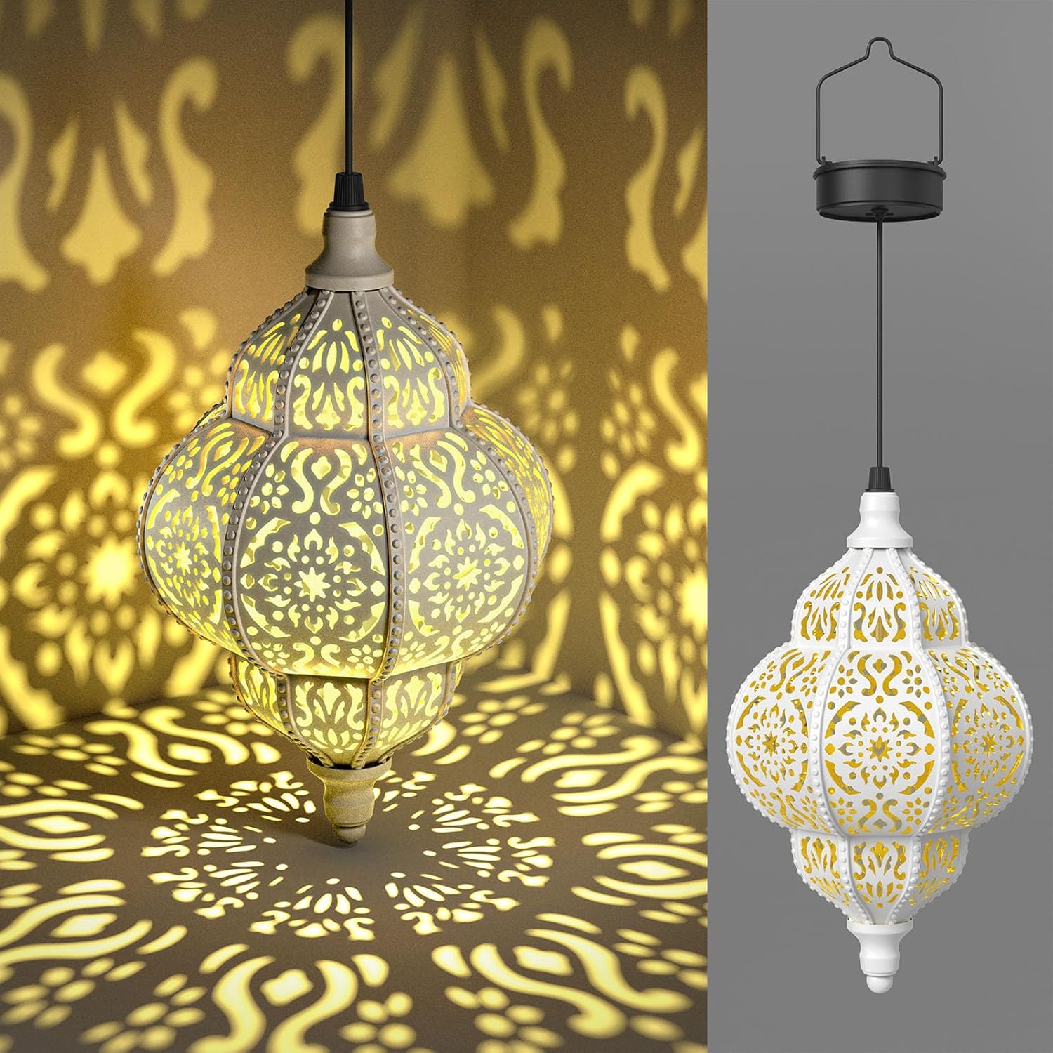 Hanging Solar Lights Outdoor Garden Decor for Pathway and Yard