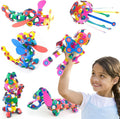 Clixo Super Rainbow 60 Piece Magnetic Building Toy for Kids