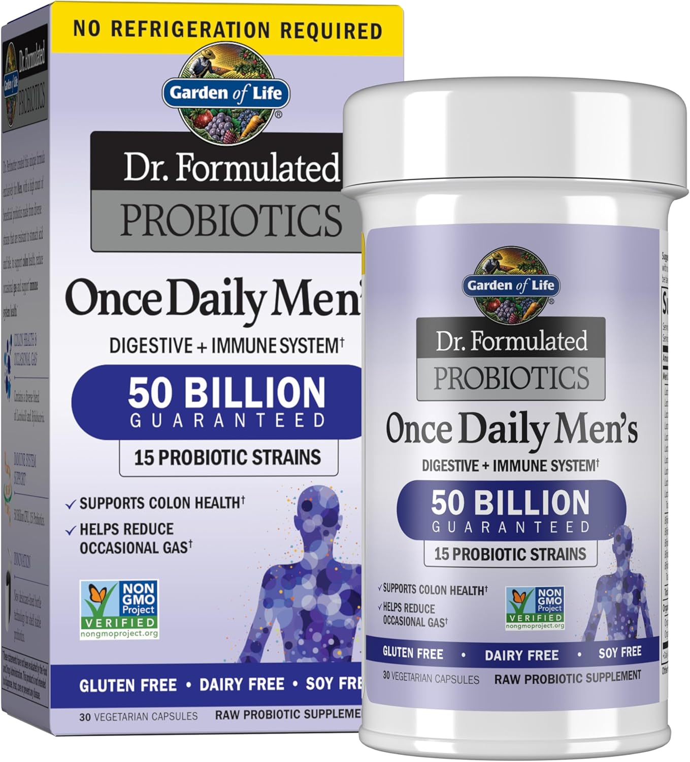 Probiotics for Men by Garden of Life - 50 Billion CFU Capsules