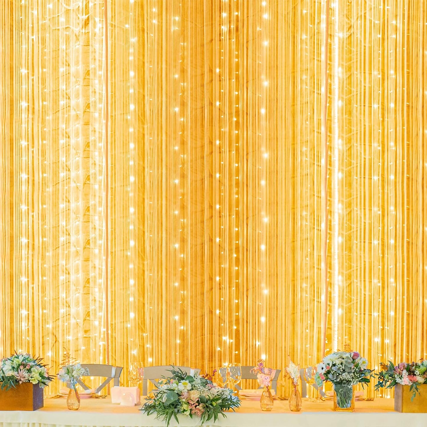 Twinkle Star 600 LED Window Curtain String Light for Home Decor