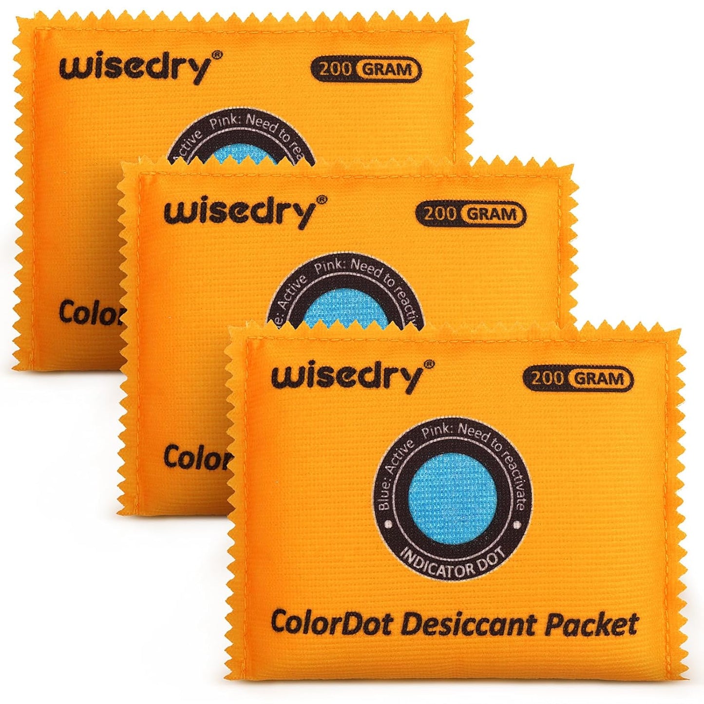 Wisedry 200g Rechargeable Large Desiccant Packs for Storage