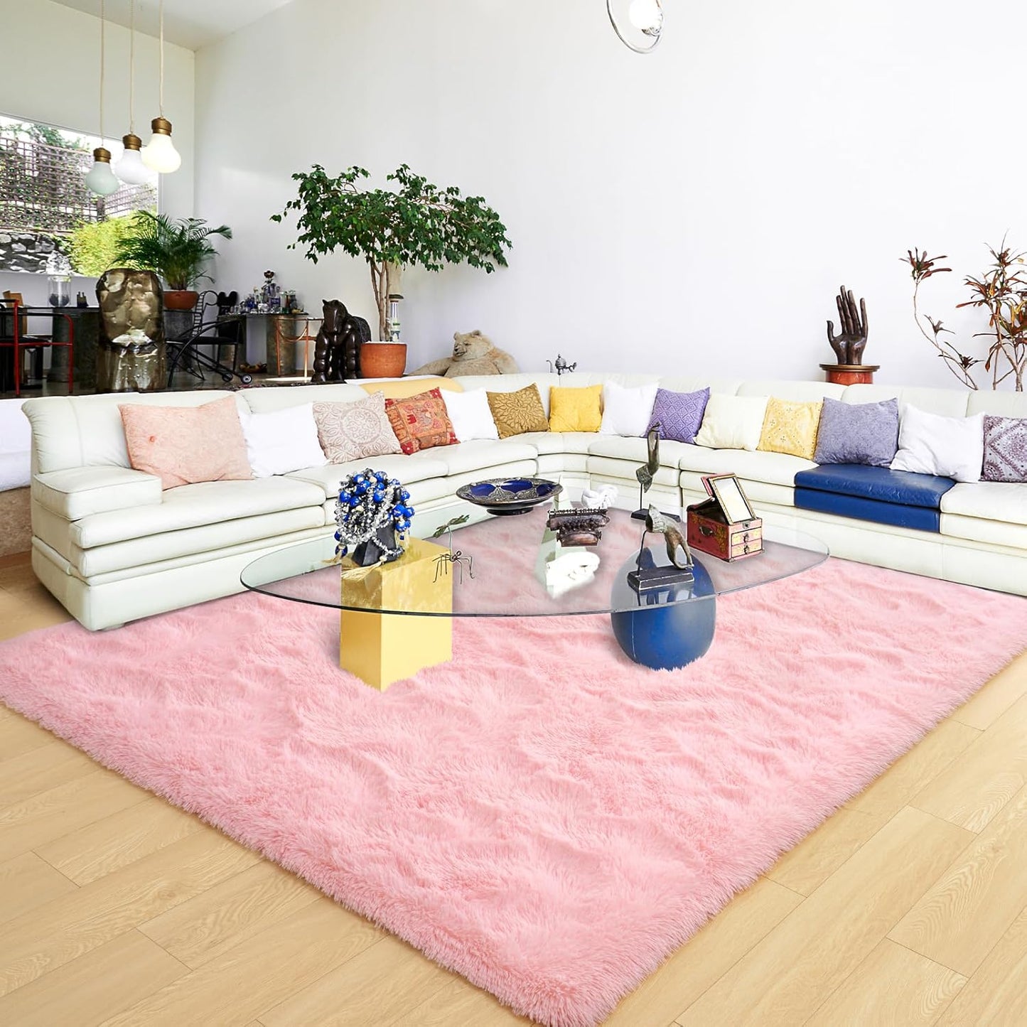 Ultra Soft Pink Rugs by ST. BRIDGE for Cozy Spaces 6ft x 9ft