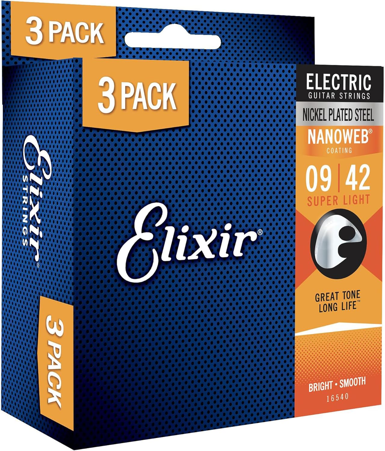 Elixir NANOWEB Coated Electric Guitar Strings - Lasting Brilliance!