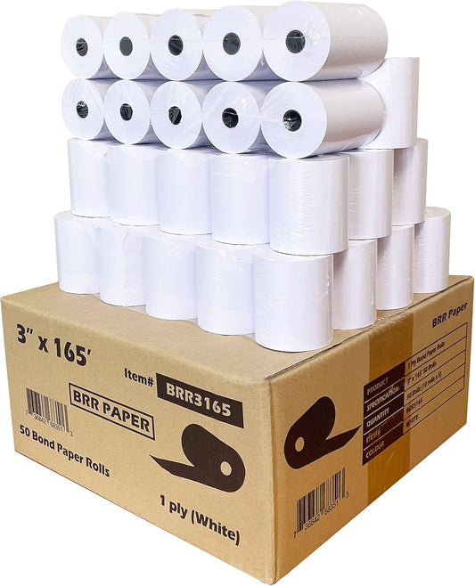 Nayelish 3 x 165' POS Paper - Smooth Transaction