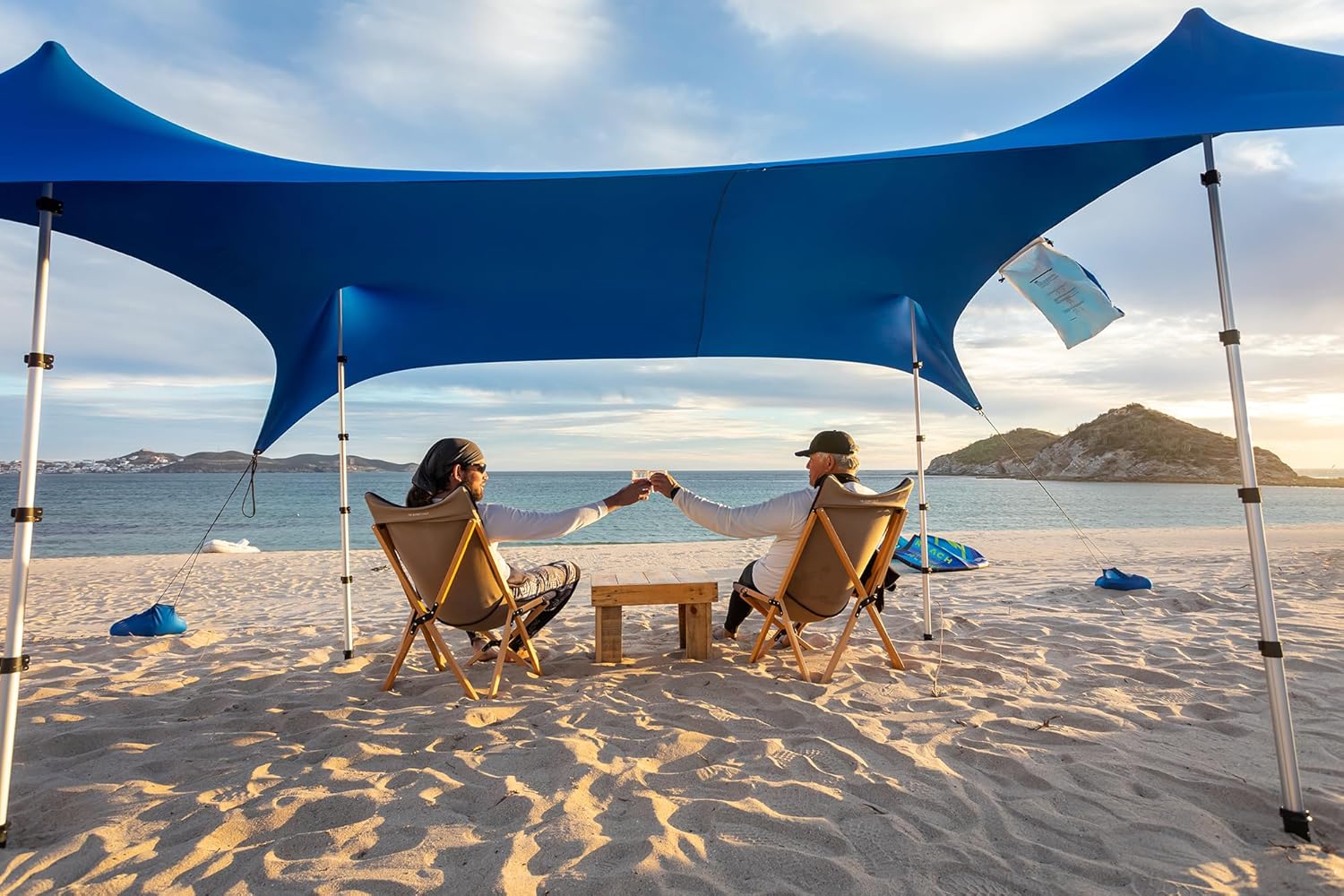 Sun Protection Master: Shade ECO Beach Tent | UPF50+, Easy Setup, Windproof, Compact