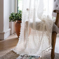 Off White Lace Curtains 72 in 2 Panel - Bohemian Cotton Crochet