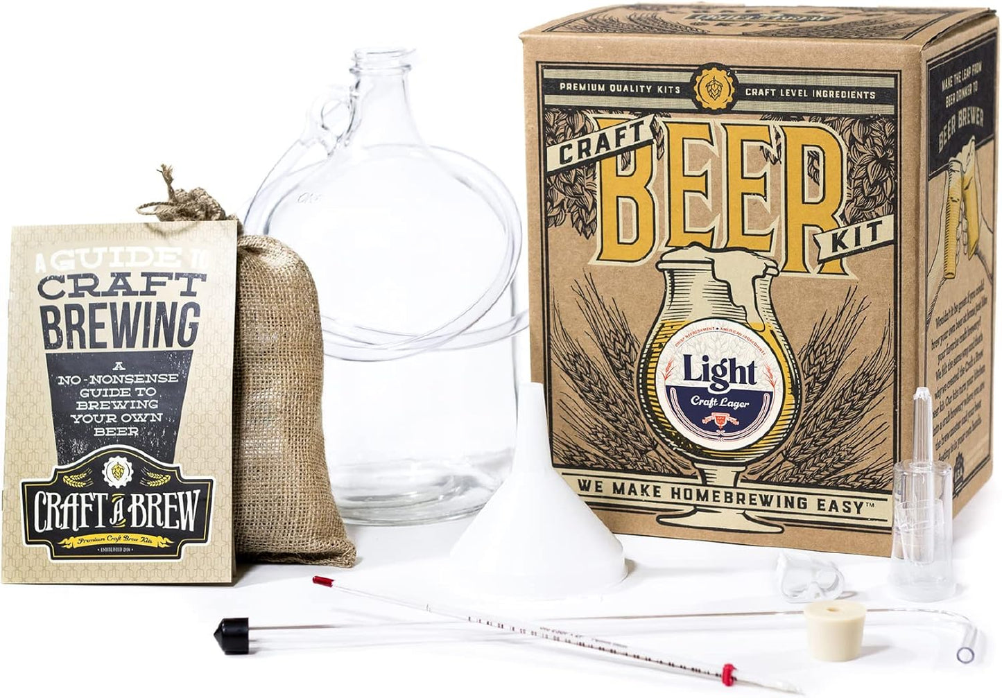 Craft A Brew Light Lager Beer Making Kit for Home Brewing