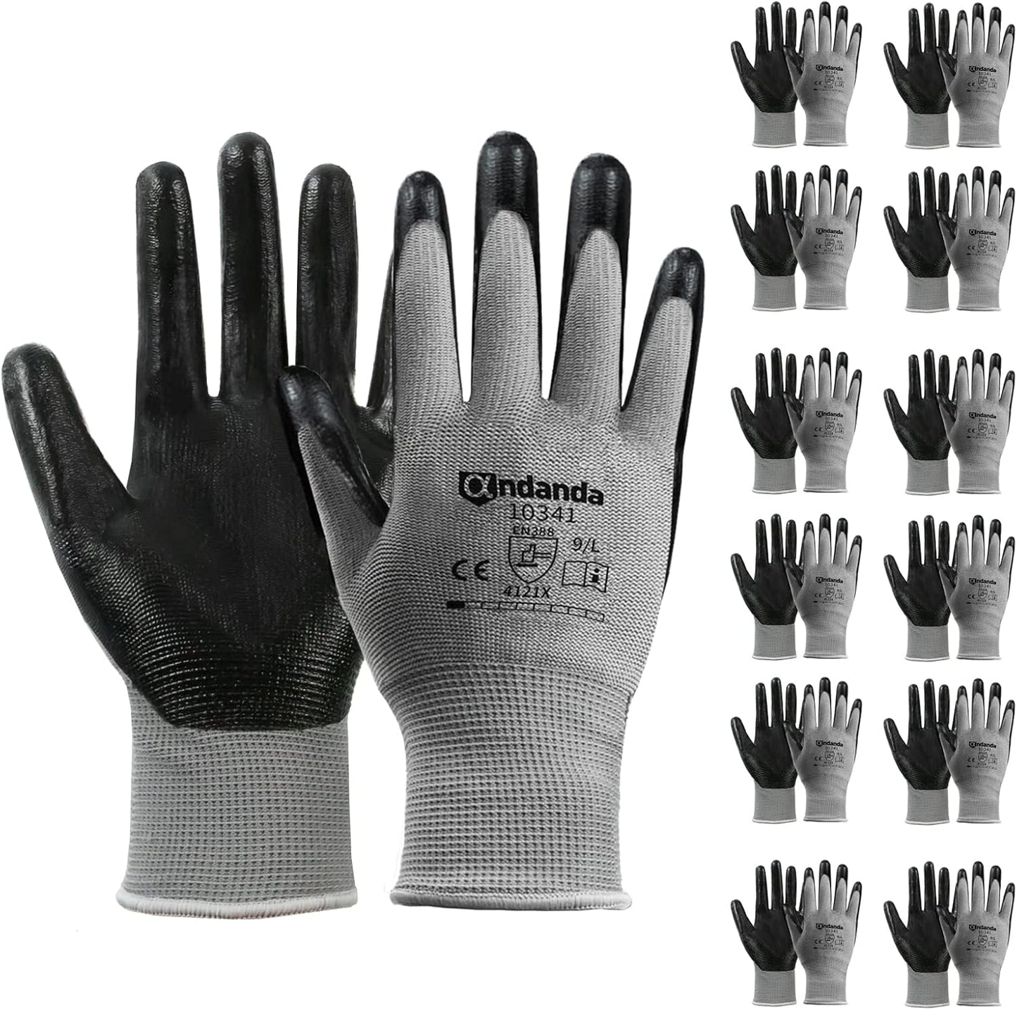 12 Pairs Smart Touch Work Gloves