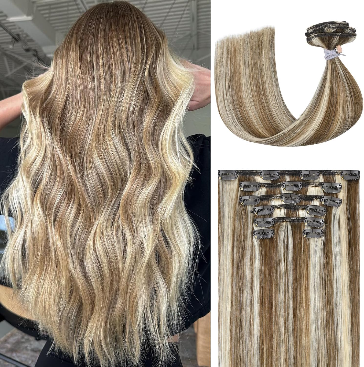 Ukira Blonde Highlights Hair Extensions for Stunning Styles