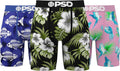 PSD Mens Boxer Briefs for Men - 3 Pack Standard Length Support