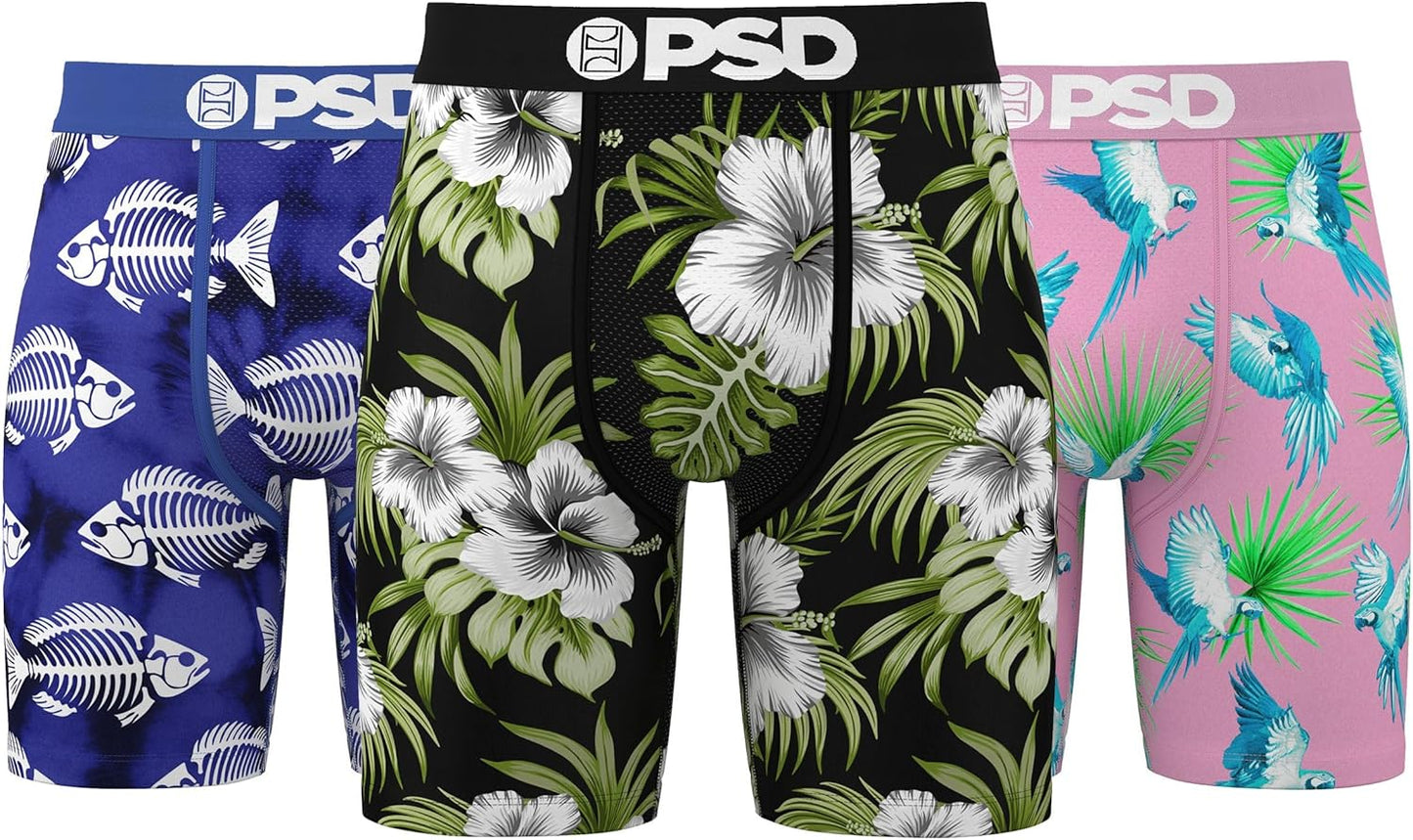 PSD Mens Boxer Briefs - Comfortable Moisture Wicking Underwear
