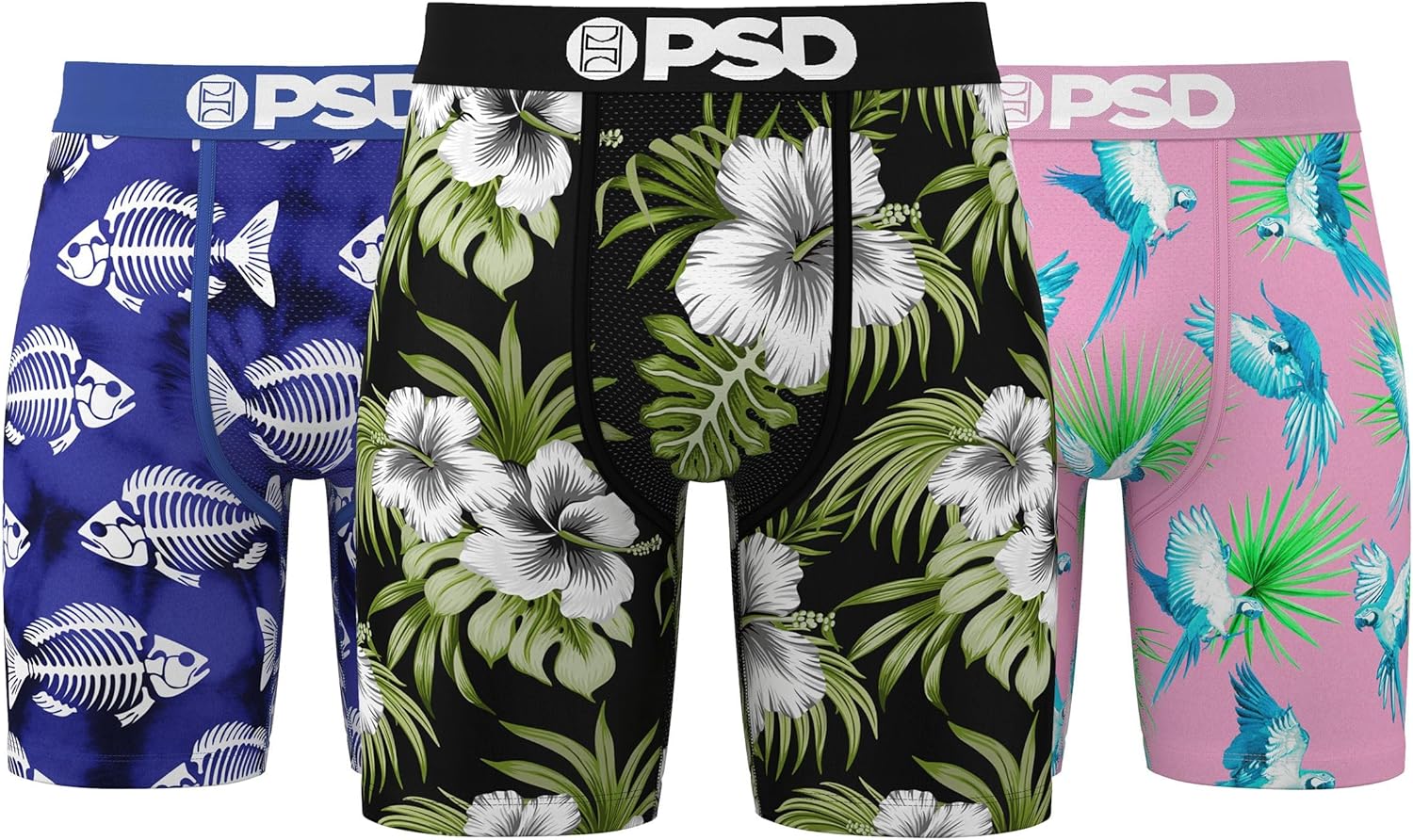 PSD Mens Boxer Briefs - Comfortable Moisture Wicking Underwear