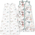 Toddler Sleep Sacks 2T-3T-4T 0.5 TOG Extra Long 2-Pack - Cool Summer