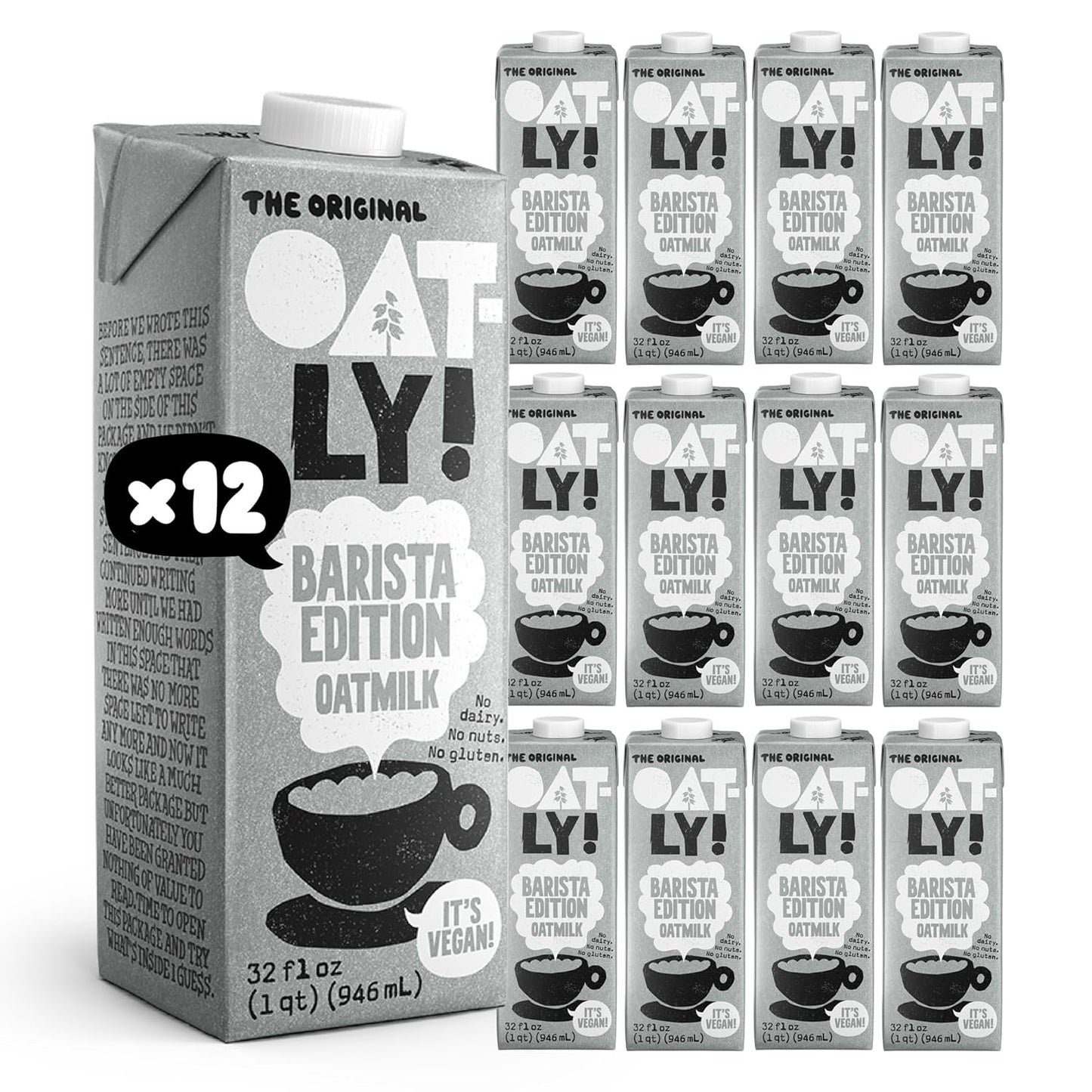 Oatly Barista Edition Oat Milk for Perfect Coffee Foam