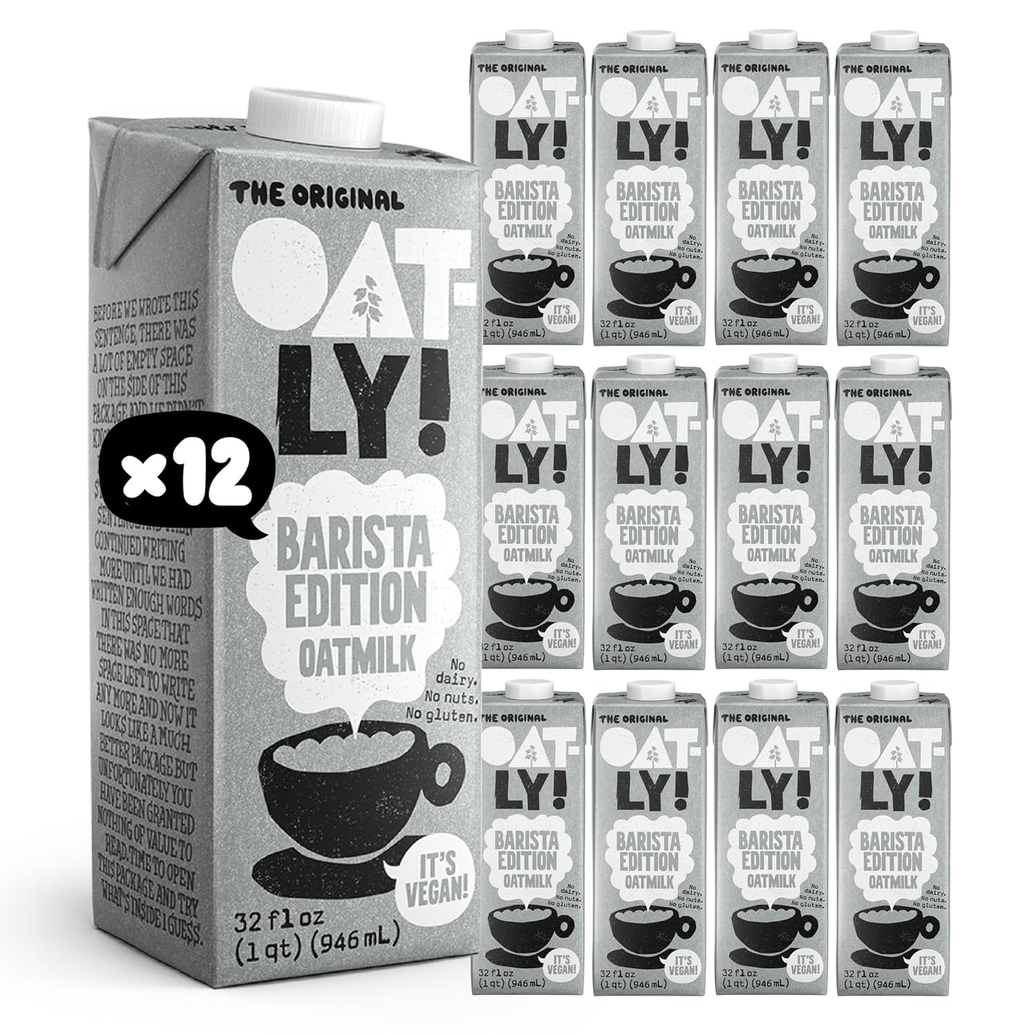 Oatly Barista Edition Oat Milk for Perfect Coffee Foam