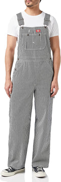 Dickies Men's Bib Overall with Large Pocket and Zipper Fly