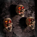 Halloween Animatronics Skull Stakes Pathway Markers - Sound Activated