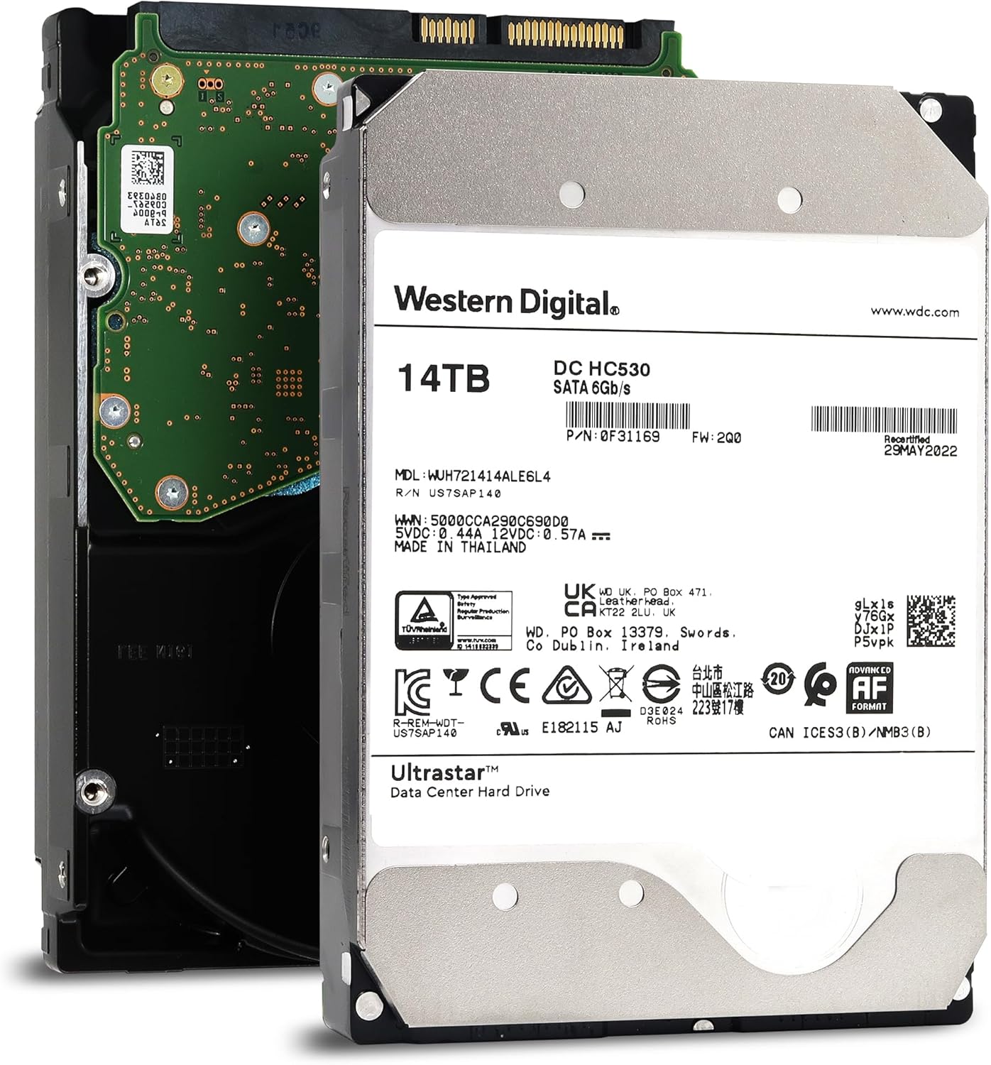14TB High-Performance WD Ultrastar SATA HDD