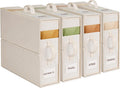 Linen Sheet Organizers 4Pack - Foldable Dustproof Storage