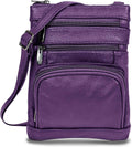 Krediz leather Crossbody Purses for Women - Multi Pocket Everyday Bag