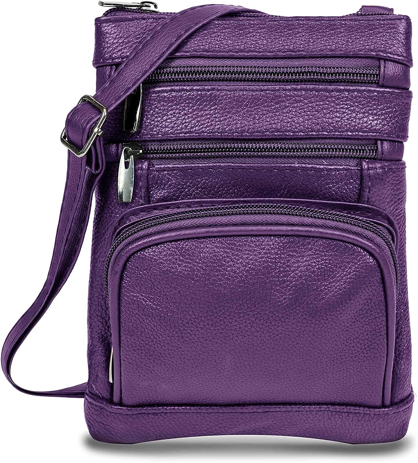 Krediz Leather Crossbody Purses for Women with Multi Pockets