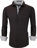 Alex Vando Mens Dress Shirt Wrinkle Free Regular Fit Stretch Bamboo