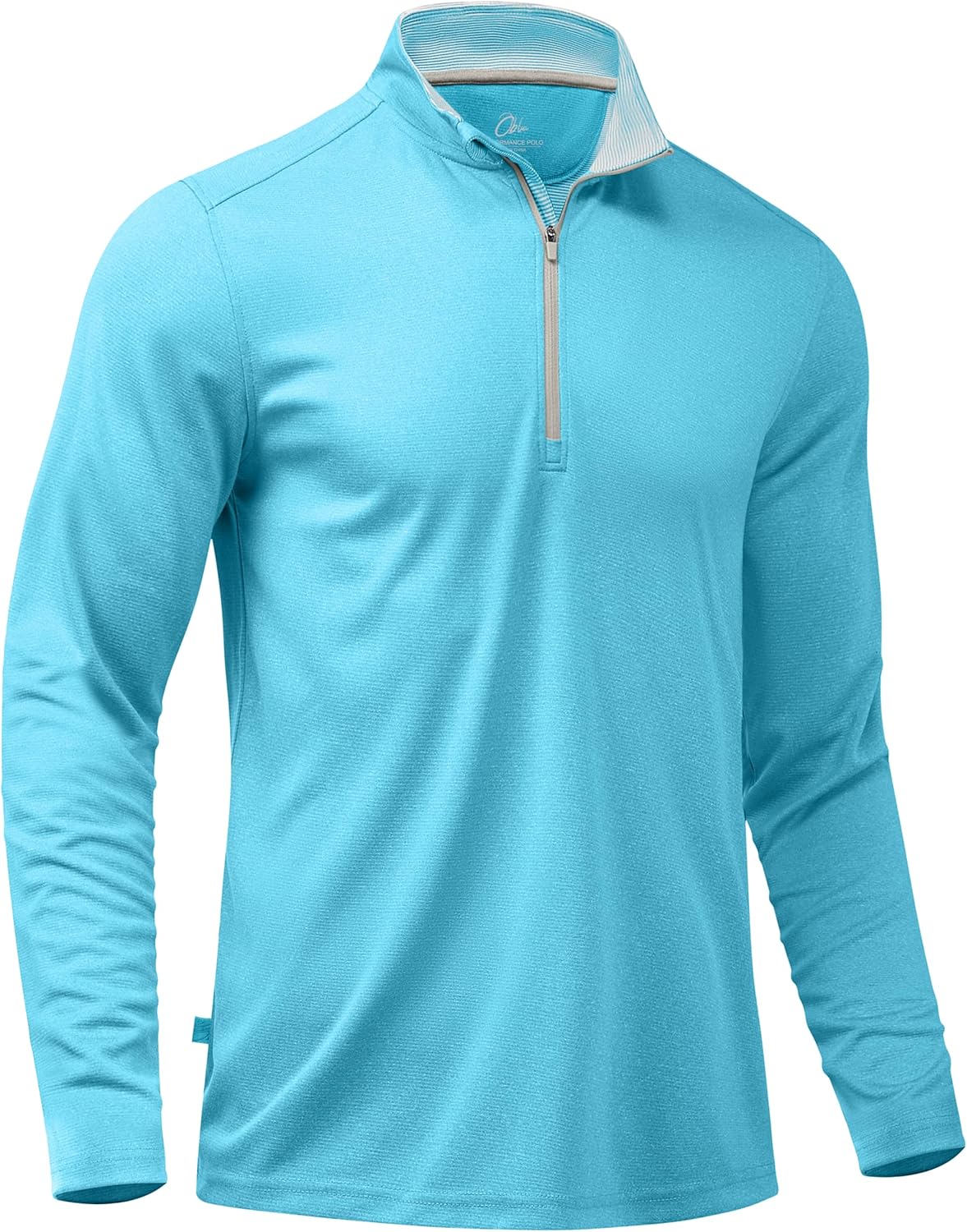 Obla Golf Quarter Zip Pullover for Men with Sun Protection