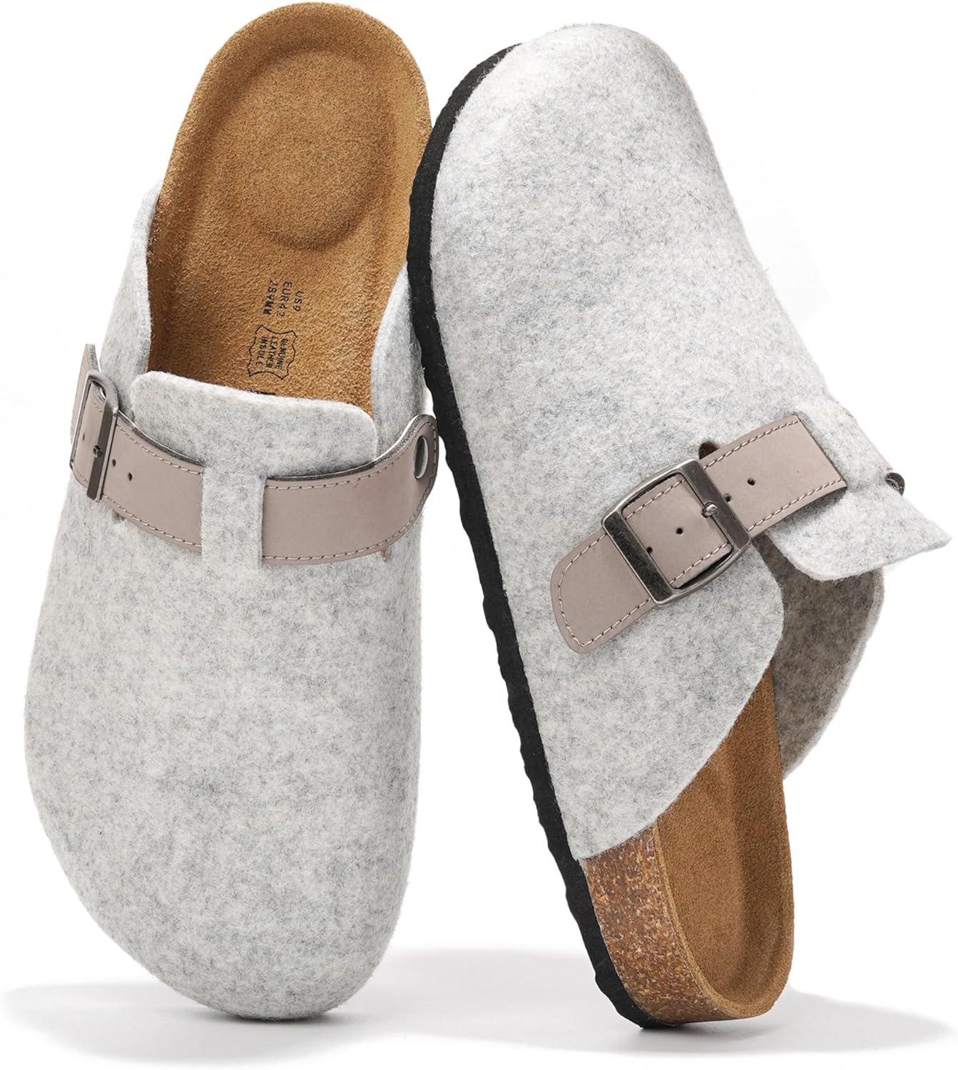 Project Cloud Mens Clogs - Genuine Leather Memory Foam Comfort