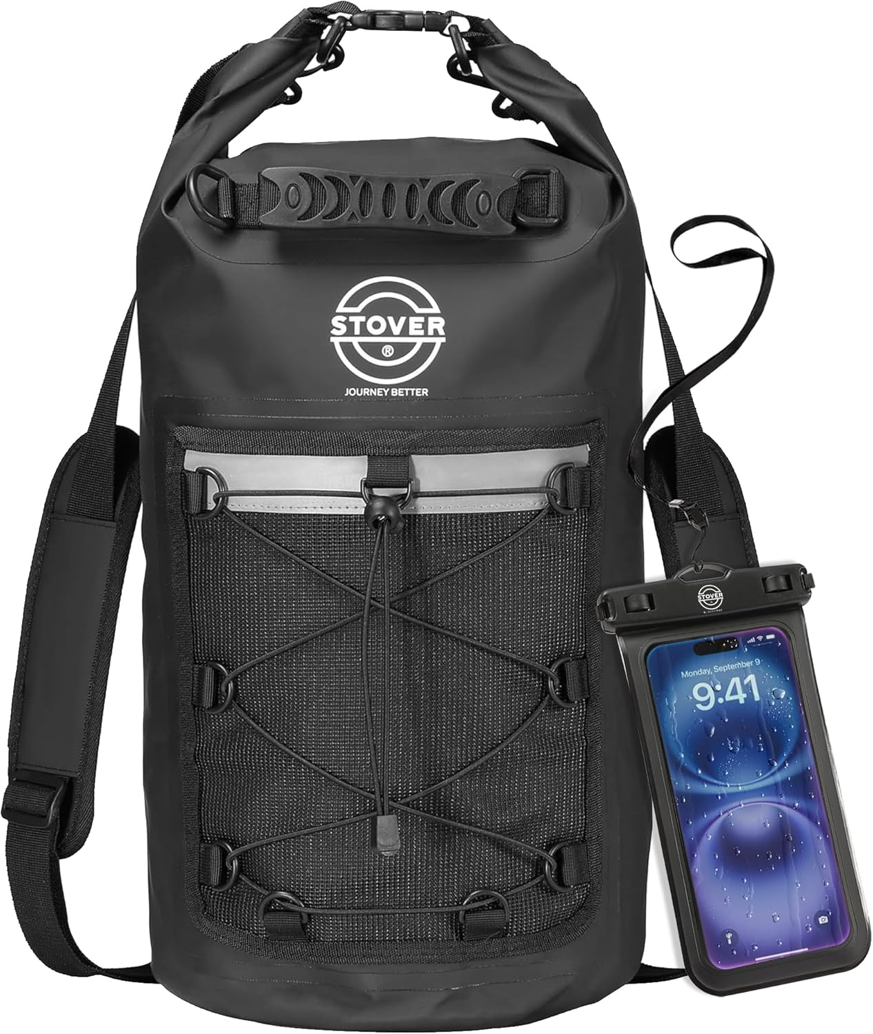 STOVER Waterproof Backpack for Kayaking, Travel, and Hiking