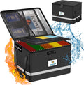 Fireproof File Box with Lock 5200F - Letter Size Document Organizer