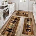 Non Slip Kitchen Rugs Set of 3 - Farmhouse Washable Runner Rugs